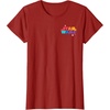 Amazon Essentials Star Wars May the Force be With You Colorful Shapes T-Shirt(Cranberry Red)
