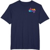 Amazon Essentials Star Wars May the Force be With You Colorful Shapes T-Shirt(Navy Blue)