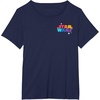 Amazon Essentials Star Wars May the Force be With You Colorful Shapes T-Shirt(Navy Blue)