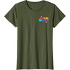 Amazon Essentials Star Wars May the Force be With You Colorful Shapes T-Shirt(Olive Green)