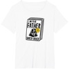 Amazon Essentials Star Wars Men’s Darth Vader Book I Am Your Father T-Shirt, White, Small(White)