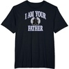 Amazon Essentials Star Wars Men’s Darth Vader I Am Your Father Collegiate Crest T-Shirt, Black, Small(Black)