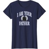 Amazon Essentials Star Wars Men’s Darth Vader I Am Your Father Collegiate Crest T-Shirt, Black, Small(Navy Blue)
