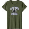 Amazon Essentials Star Wars Men’s Darth Vader I Am Your Father Collegiate Crest T-Shirt, Black, Small(Olive Green)
