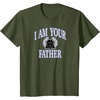 Amazon Essentials Star Wars Men’s Darth Vader I Am Your Father Collegiate Crest T-Shirt, Black, Small(Olive Green)