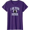 Amazon Essentials Star Wars Men’s Darth Vader I Am Your Father Collegiate Crest T-Shirt, Black, Small(Purple)