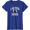 Amazon Essentials Star Wars Men’s Darth Vader I Am Your Father Collegiate Crest T-Shirt, Black, Small(Royal Blue)