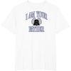 Amazon Essentials Star Wars Men’s Darth Vader I Am Your Father Collegiate Crest T-Shirt, Black, Small(White)