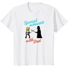 Amazon Essentials Star Wars Men’s Darth Vader and Luke Special Moments with Dad T-Shirt, Grey, Small(White)