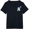 Amazon Essentials Star Wars Valentine’s Day Love from R2-D2 T-Shirt(Black)