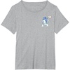 Amazon Essentials Star Wars Valentine’s Day Love from R2-D2 T-Shirt(Heather Grey)