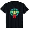 Amazon Essentials The Mandalorian Grogu Holiday Christmas Wreath T-Shirt(Black)
