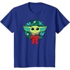 Amazon Essentials The Mandalorian Grogu Holiday Christmas Wreath T-Shirt(Royal Blue)