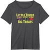 Amazon Essentials The Mandalorian Spooky Grogu Halloween Costumes Little Trick T-Shirt(Dark Heather Grey)