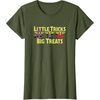 Amazon Essentials The Mandalorian Spooky Grogu Halloween Costumes Little Trick T-Shirt(Olive Green)