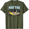 Amazon Essentials Boys’ May the Fourth Be With You Multi Color T-Shirt, Blue, Small(Olive Green)