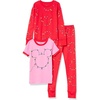 Amazon Essentials Disney | Marvel | Star Wars Babies, Toddlers and Girls’ Pajama Set(3-piece Holiday Mickey Icon Lights)