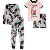 Amazon Essentials Disney | Marvel | Star Wars Babies, Toddlers and Girls’ Pajama Set(4-piece Nightmare Scream Queen Pants Set)