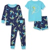 Amazon Essentials Disney | Marvel | Star Wars Babies, Toddlers and Girls’ Pajama Set(4-piece Tinker Bell Sparkle)