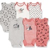 Amazon Essentials Disney | Marvel | Star Wars Unisex Babies’ Sleeveless Cotton Knit Bodysuits, Pack of 6(Mickey Expressions)