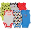 Amazon Essentials Disney | Marvel | Star Wars Unisex Babies’ Sleeveless Cotton Knit Bodysuits, Pack of 6(Multicolor Marvel Friends)