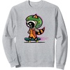 Amazon Essentials Guardians of the Galaxy Skateboarding Rocket Sweatshirt(Heather Grey)