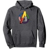 Amazon Essentials Marvel Avengers Multi Hero Logo Collage Pullover Hoodie(Dark Heather Grey)