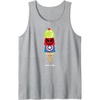Amazon Essentials Marvel Super Heroes Ice Cream Cone Super Scoops Tank Top(Heather Grey)