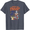 Amazon Essentials Men’s The Mandalorian Grogu Halloween Trick or Treat T-Shirt, Black Graphic Print, Small(Heather Blue)