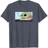 Amazon Essentials Men’s The Mandalorian Sad Grogu Wants Snacks T-Shirt, Grey, Small(Heather Blue)
