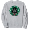 Amazon Essentials Star Wars Darth Vader Helmet Holiday Christmas Wreath Sweatshirt(Heather Grey)