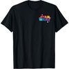 Amazon Essentials Star Wars May the Force be With You Colorful Shapes T-Shirt(Black)