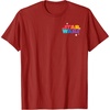 Amazon Essentials Star Wars May the Force be With You Colorful Shapes T-Shirt(Cranberry Red)
