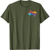 Amazon Essentials Star Wars May the Force be With You Colorful Shapes T-Shirt(Olive Green)