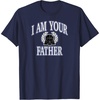 Amazon Essentials Star Wars Men’s Darth Vader I Am Your Father Collegiate Crest T-Shirt, Black, Small(Navy Blue)