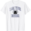 Amazon Essentials Star Wars Men’s Darth Vader I Am Your Father Collegiate Crest T-Shirt, Black, Small(White)