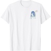 Amazon Essentials Star Wars Valentine’s Day Love from R2-D2 T-Shirt(White)