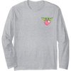 Amazon Essentials The Mandalorian Grogu Holding a Valentine’s Heart Long Sleeve T-Shirt(Heather Grey)