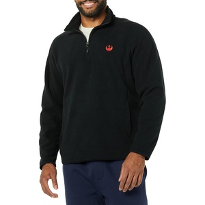 Amazon Essentials Disney | Marvel | Star Wars Men’s Polar Fleece Quarter-Zip Mock Insulated Jackets, Soft Fleece(Star Wars Rebel Logo)