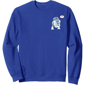 Amazon Essentials Star Wars Valentine’s Day Love from R2-D2 Sweatshirt(Royal Blue)