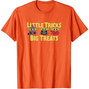 Amazon Essentials The Mandalorian Spooky Grogu Halloween Costumes Little Trick T-Shirt(Orange)