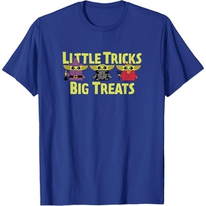 Amazon Essentials The Mandalorian Spooky Grogu Halloween Costumes Little Trick T-Shirt(Royal Blue)