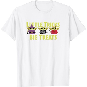 Amazon Essentials The Mandalorian Spooky Grogu Halloween Costumes Little Trick T-Shirt(White)