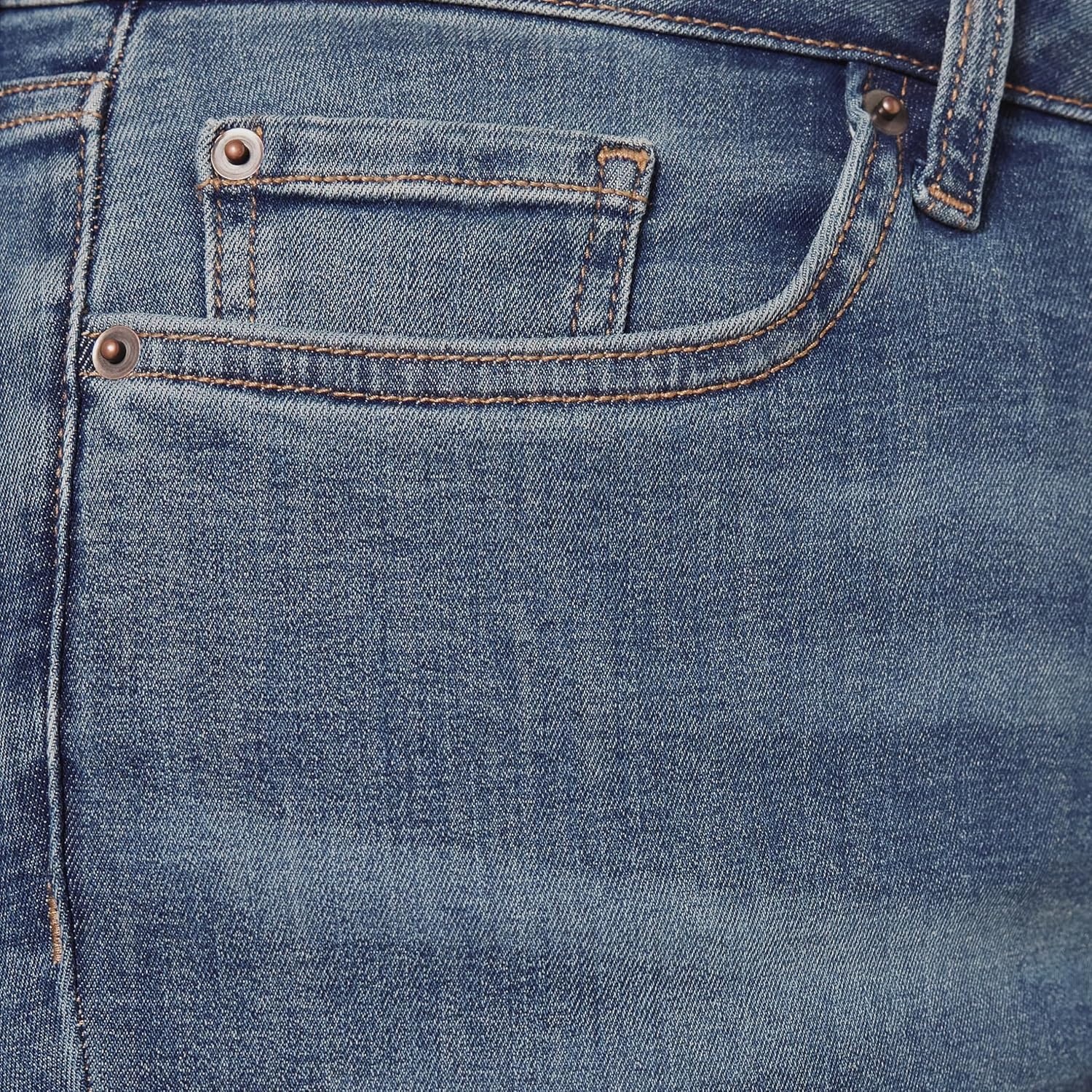 image:imageAmazon Essentials Womens HighRise Skinny Jeans with Stretch 5Pocket Styling 3 Inseam Lengths Discontinued ColorsMedium Wash