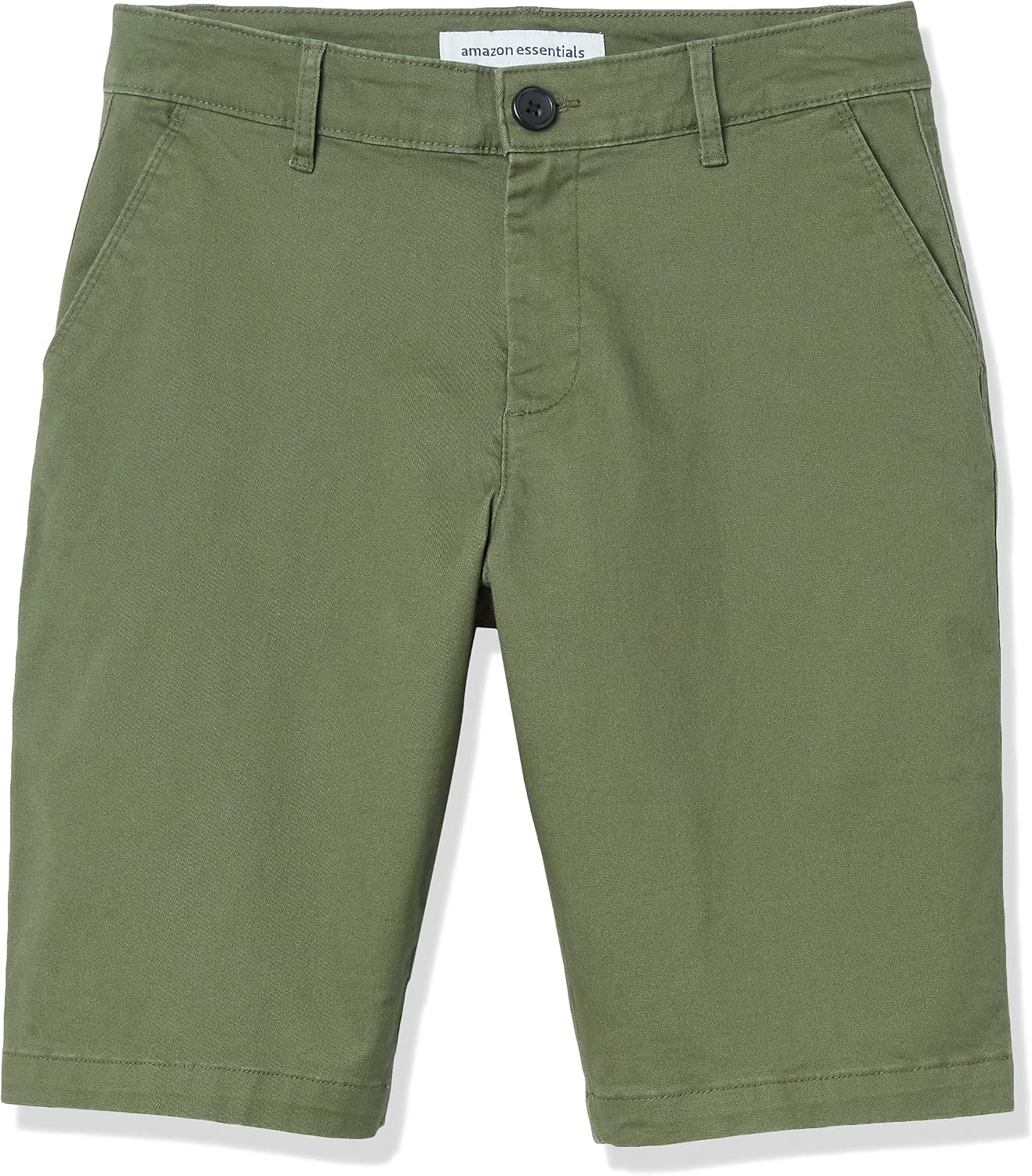 image:imageAmazon Essentials Womens MidRise SlimFit 10 Inseam Bermuda Chino ShortsOlive