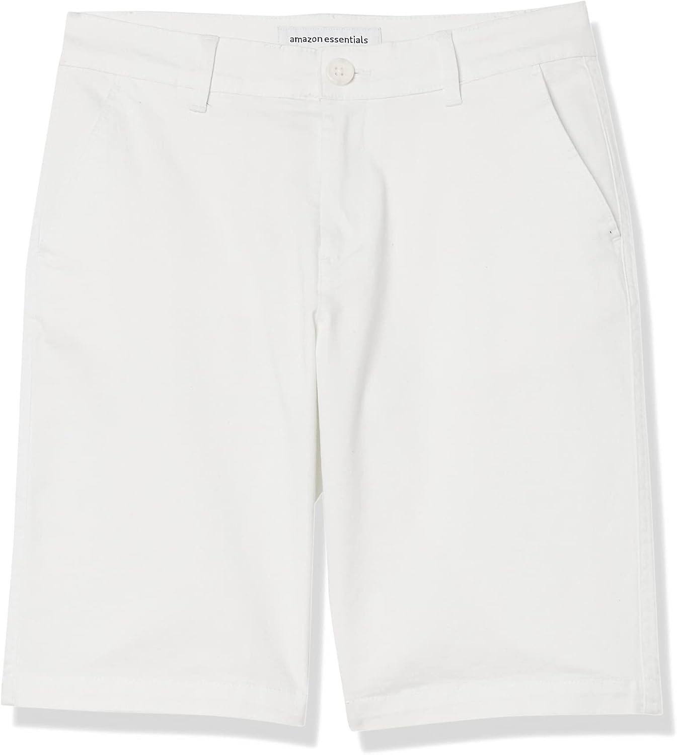 image:imageAmazon Essentials Womens MidRise SlimFit 10 Inseam Bermuda Chino ShortsWhite