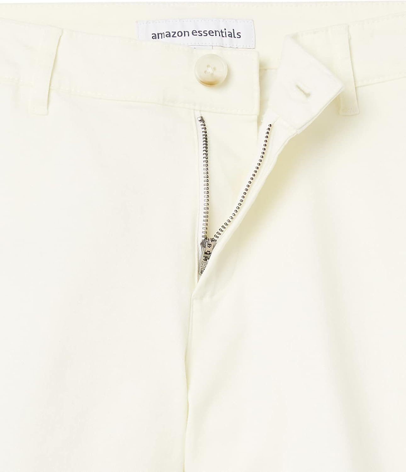 image:imageAmazon Essentials Womens MidRise SlimFit 35 Inch Inseam Stretch Cotton Khaki ShortsCream