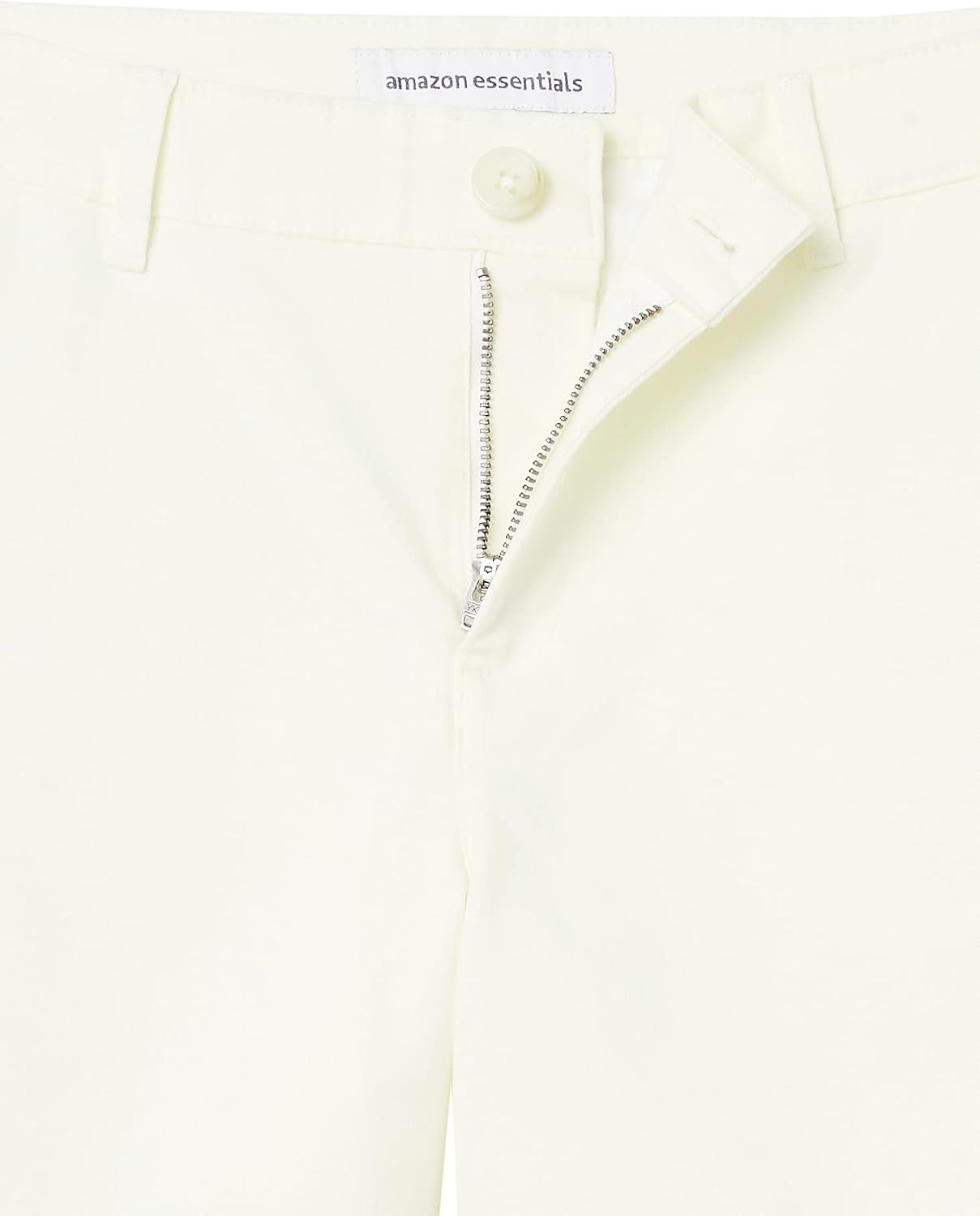image:imageAmazon Essentials Womens MidRise SlimFit 5 Inch Inseam Khaki Shorts Available in Straight and Curvy FitsCream