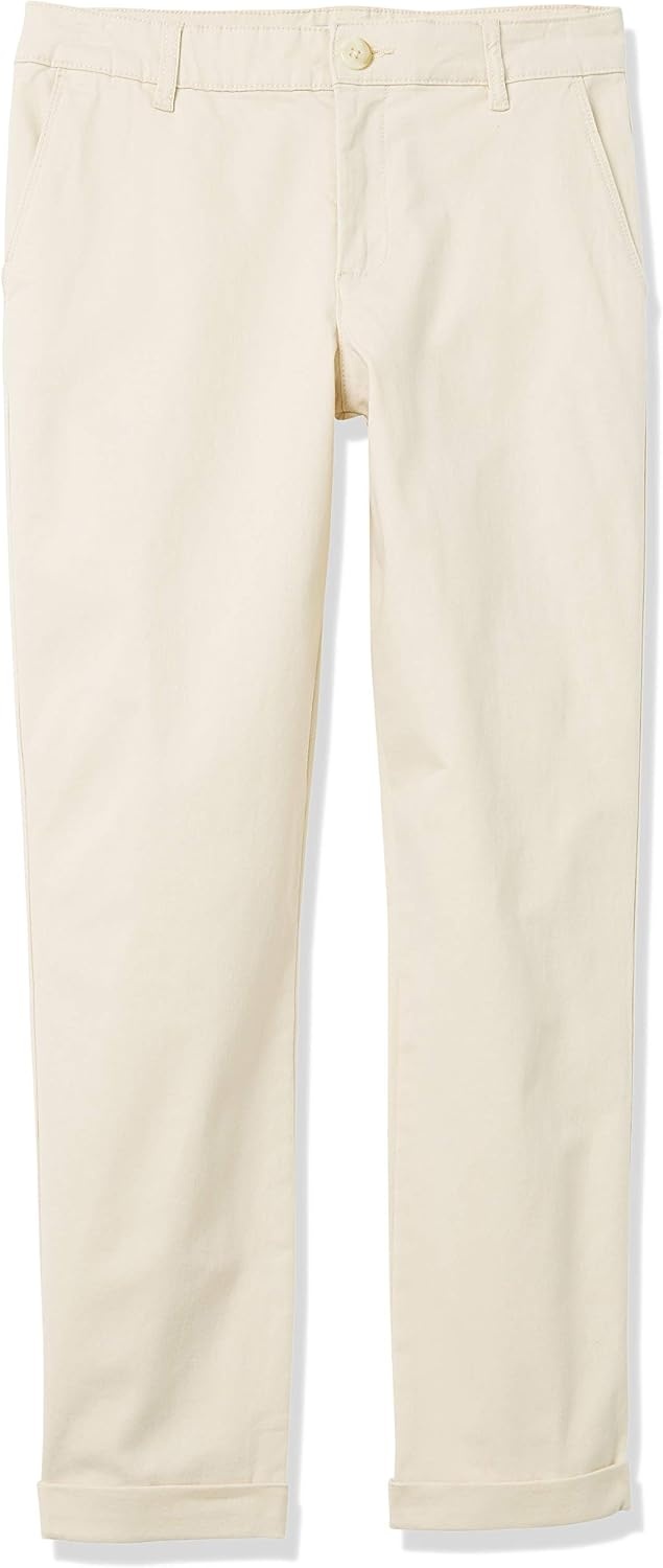 image:imageAmazon Essentials Womens MidRise SlimFit Stretchy Khaki Pants Available in Plus SizeLight Tan