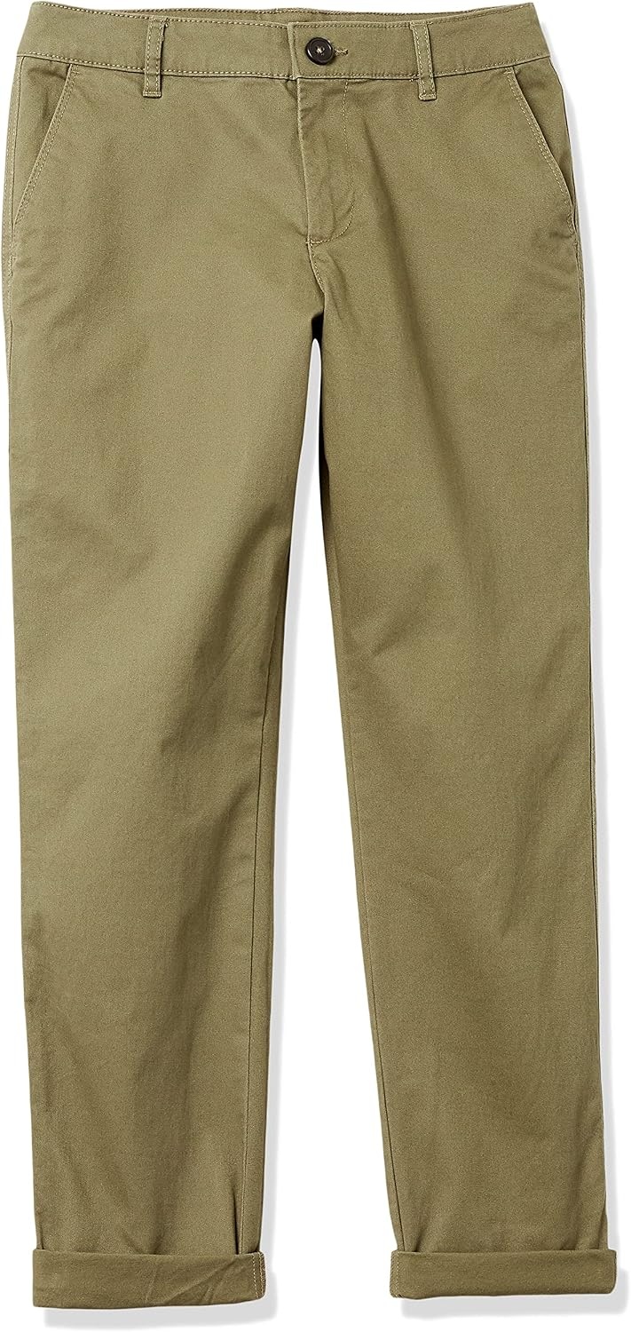 image:imageAmazon Essentials Womens MidRise SlimFit Stretchy Khaki Pants Available in Plus SizeWashed Olive
